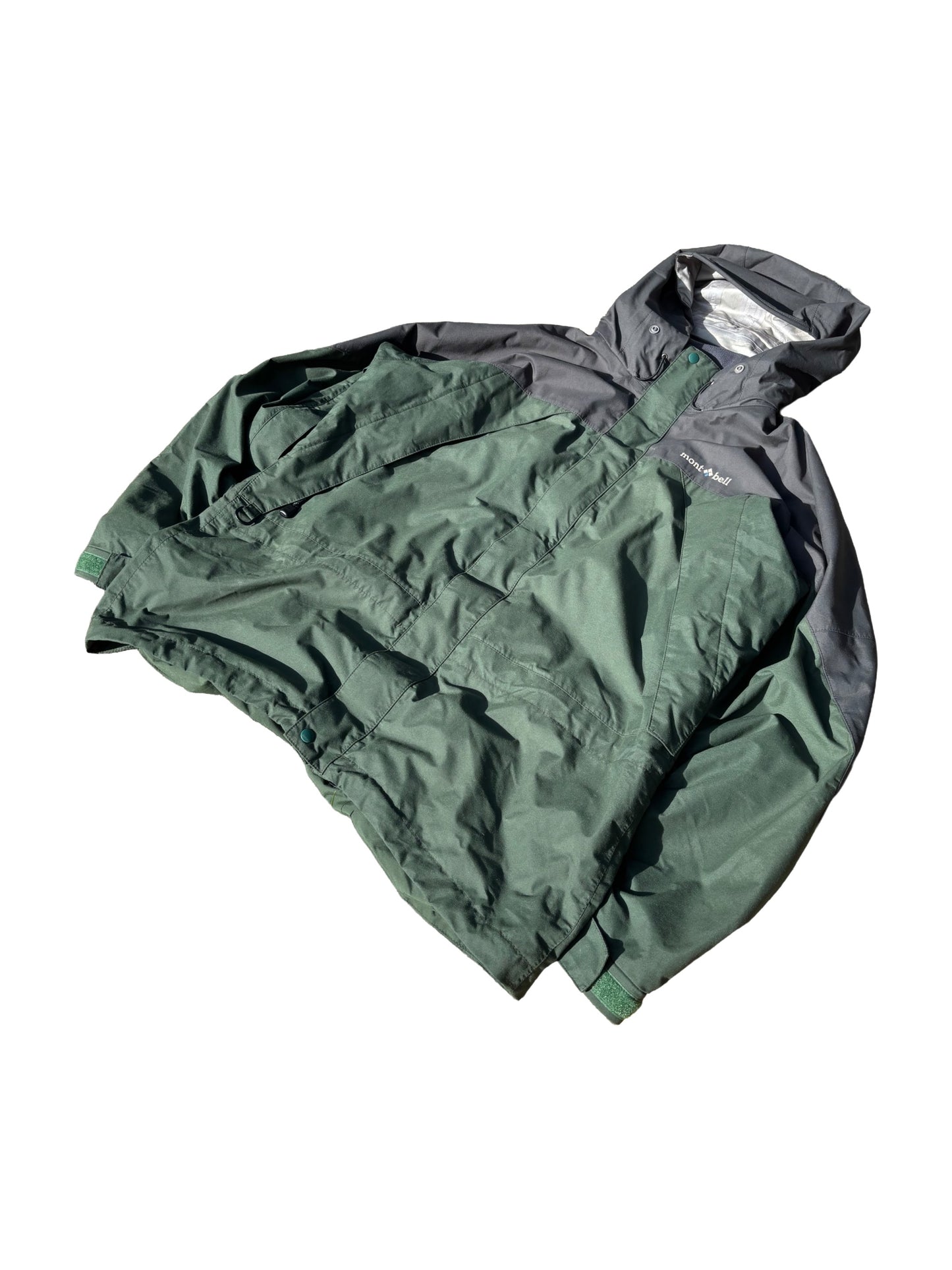 Montbell Green Nylon Shell Jacket - XL
