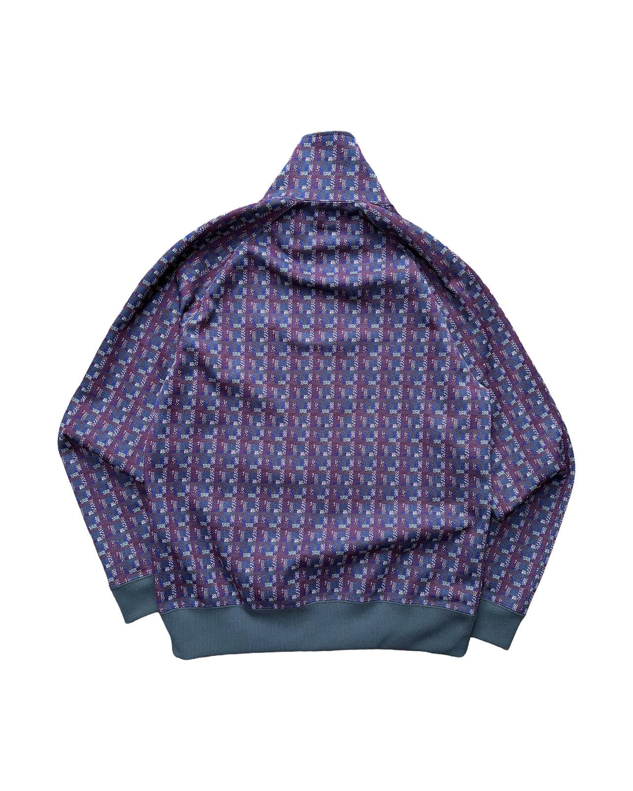 Needles Pattern Track Jacket Purple Zip Up Medium