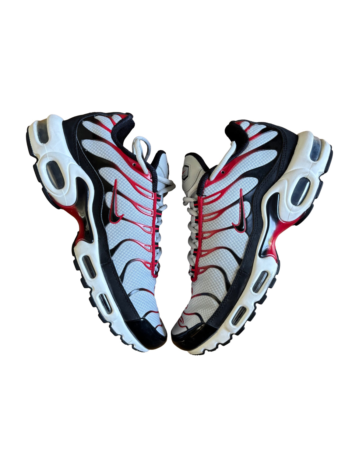 Nike Airmax TN Plus Trainers White / Red / Black UK 7.5