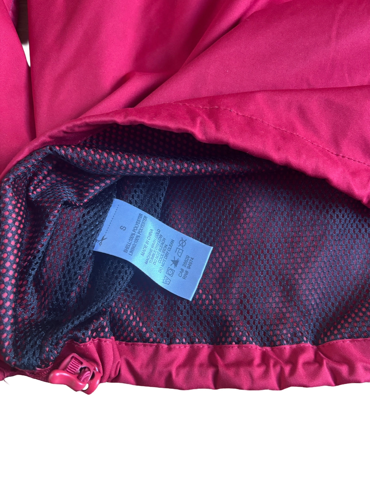 Stussy Quarter-Zip Windbreaker Red / Burgundy - Small
