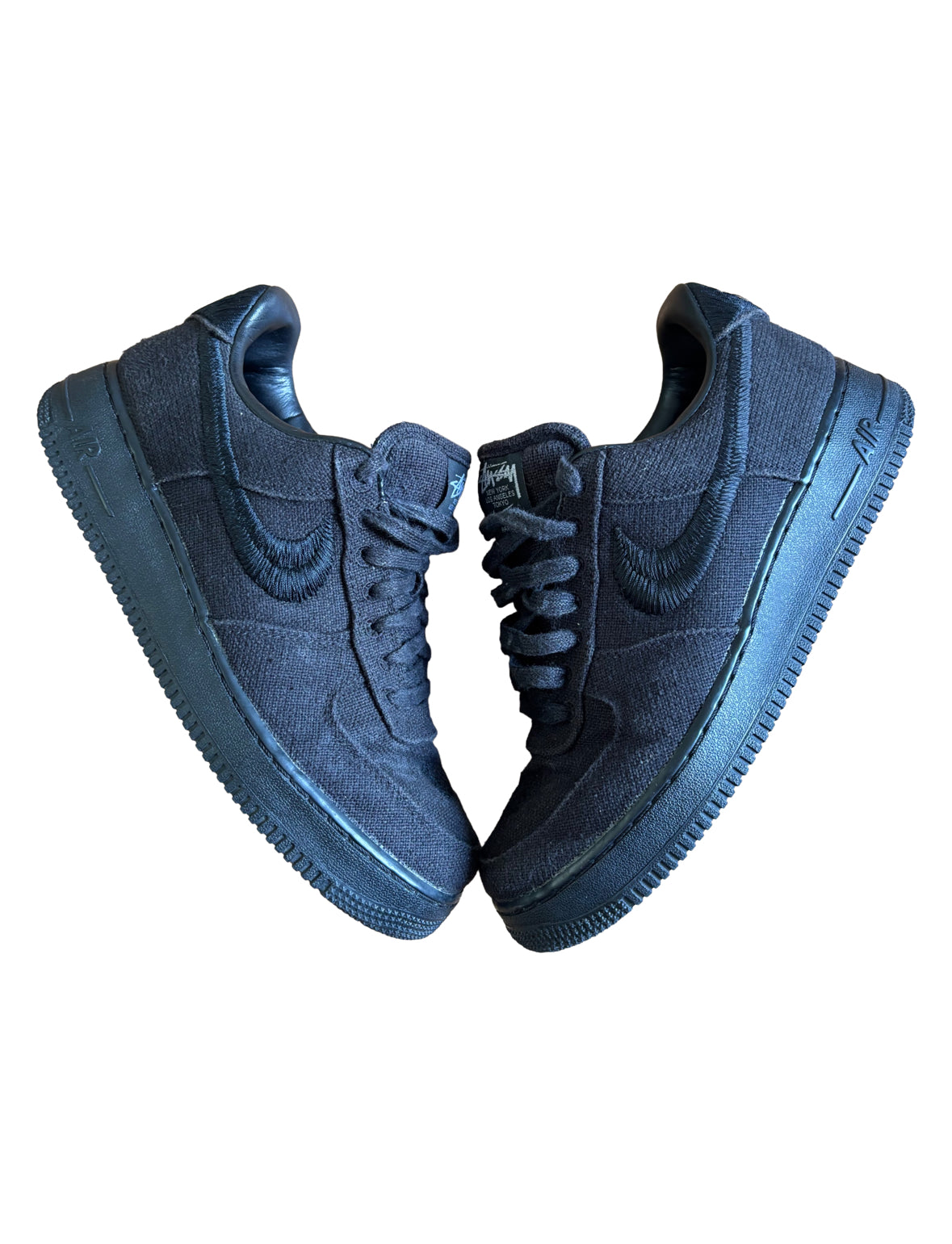 Nike x Stussy Airforce 1 Black UK 7.5