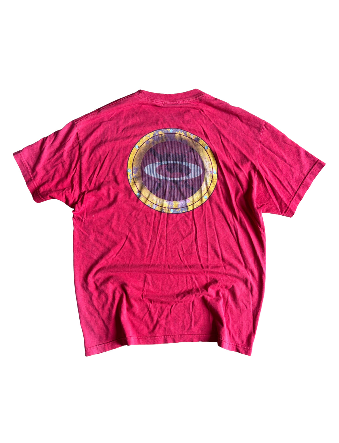 Vintage Oakley Red Print T-Shirt - Large
