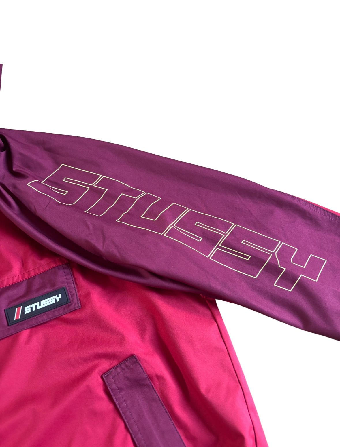 Stussy Quarter-Zip Windbreaker Red / Burgundy - Small