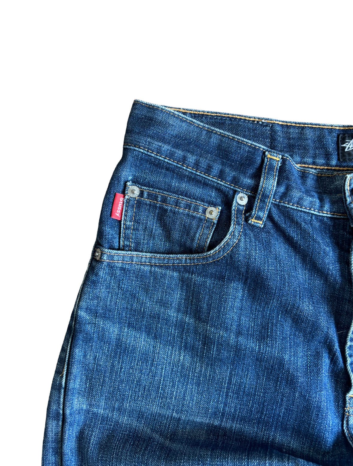 Stussy ‘Rough and Rugged’ Blue Denim Jeans - 30W 29L