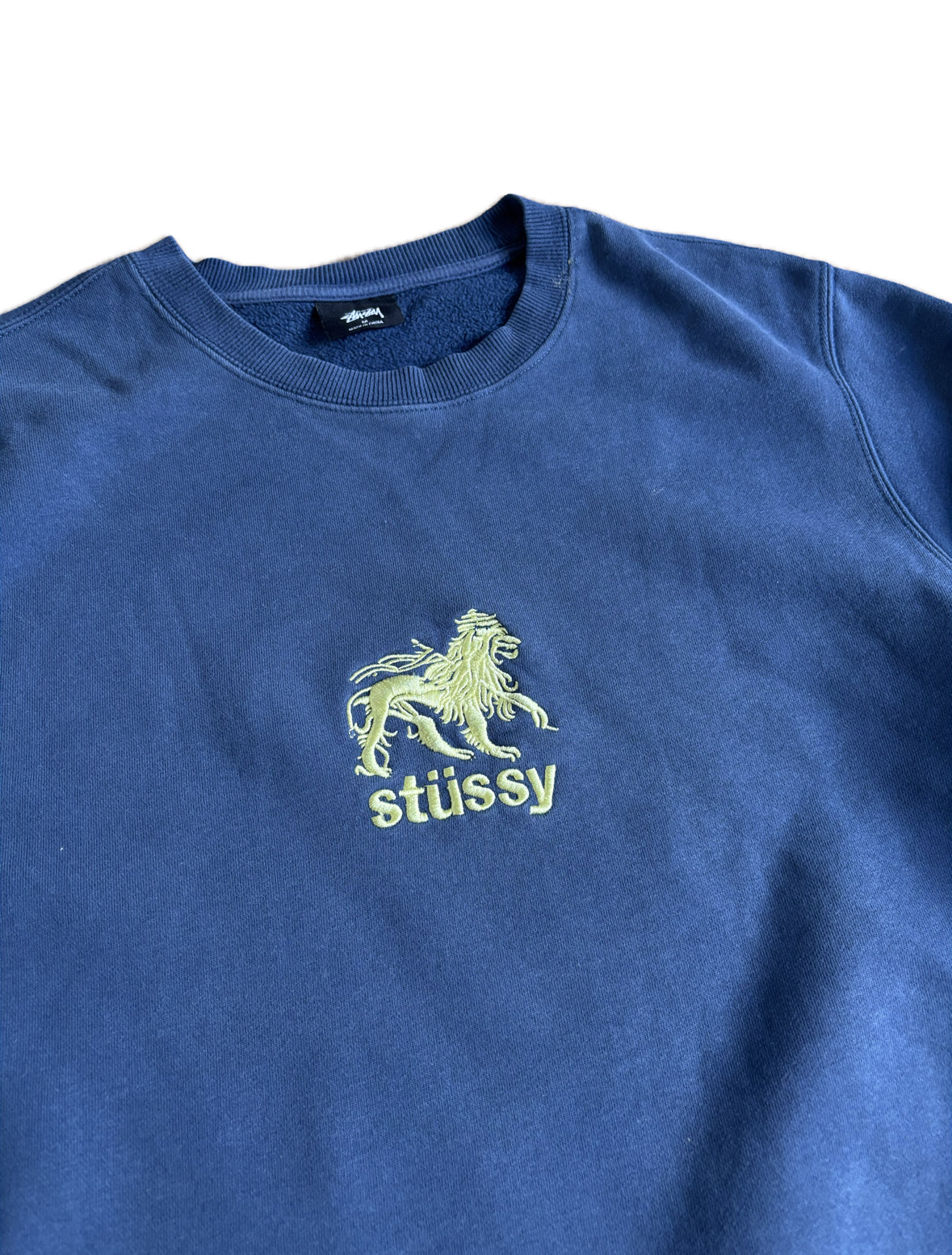 Stussy Tiger Embroidered Crewneck - Medium