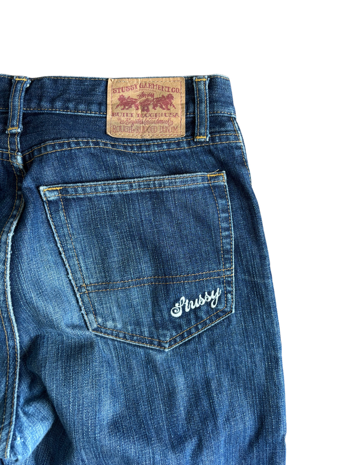 Stussy ‘Rough and Rugged’ Blue Denim Jeans - 30W 29L