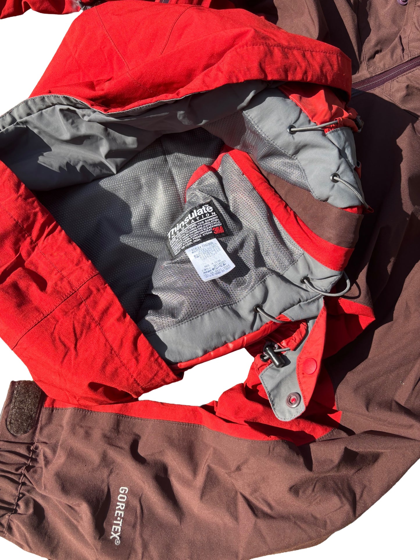 Montbell Red / Burgundy Gore-Tex Shell Jacket - Large / 12