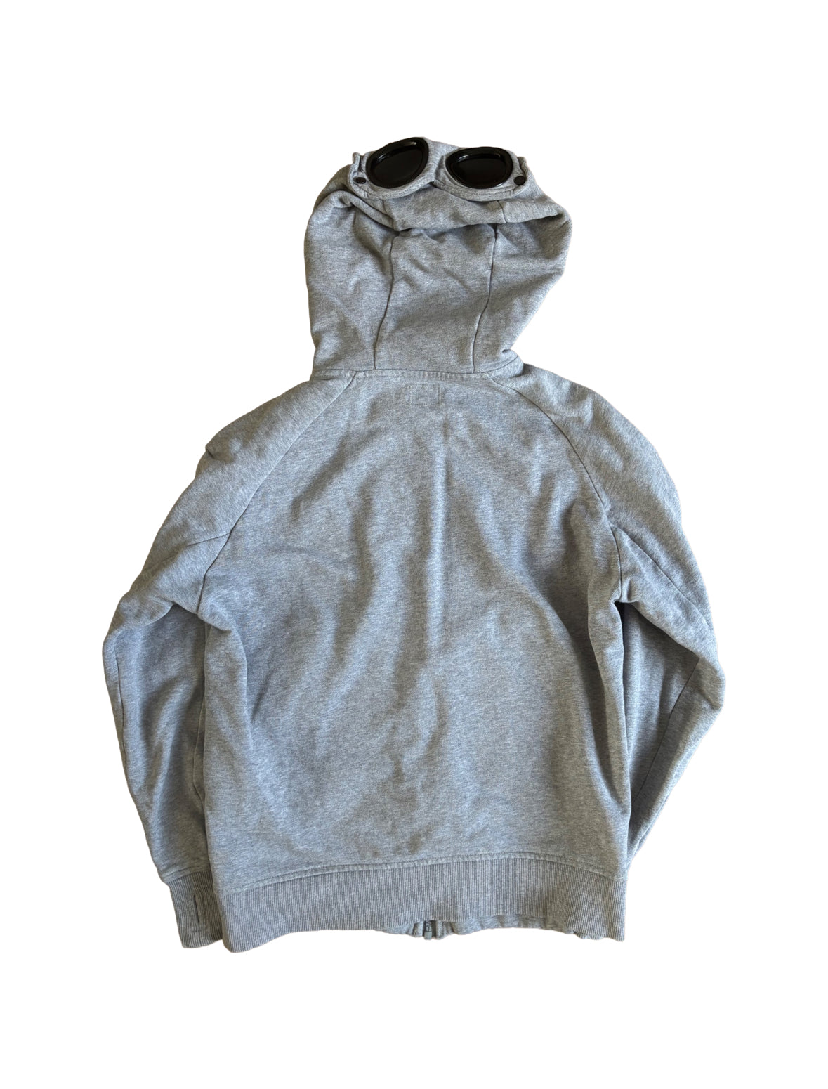 CP Company Grey Zip-Up Hoodie - Small