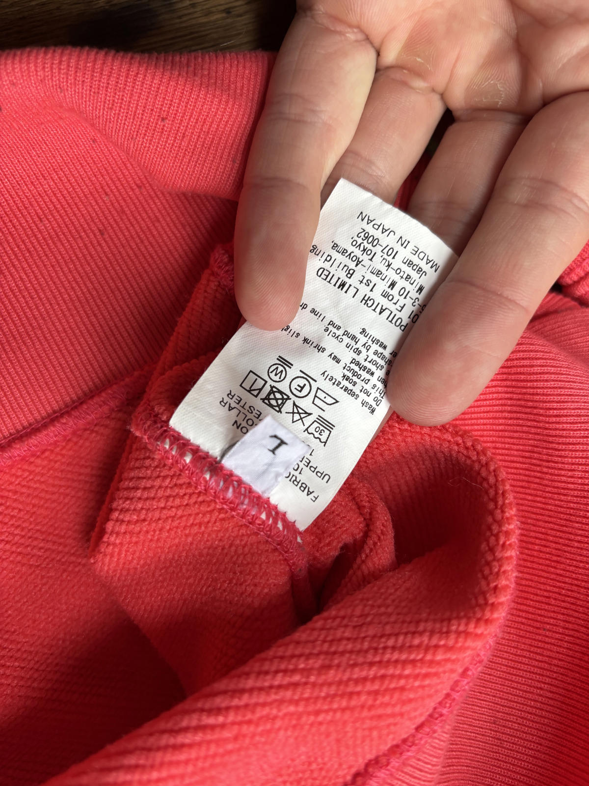 Cav Empt (C.E) Two-Tone Sweatshirt – Red / Pink – Size L