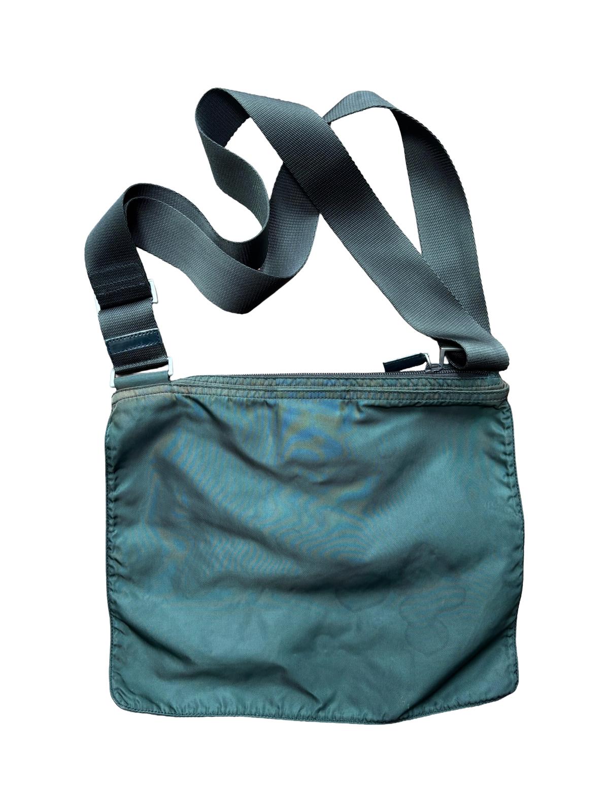 Prada Nylon Crossbody Shoulder Bag Green