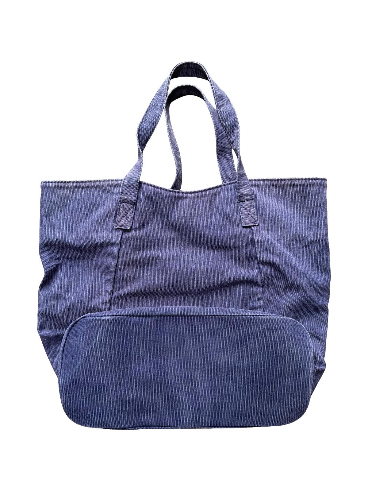 A.P.C. Anchor Logo Canvas Tote Bag Navy