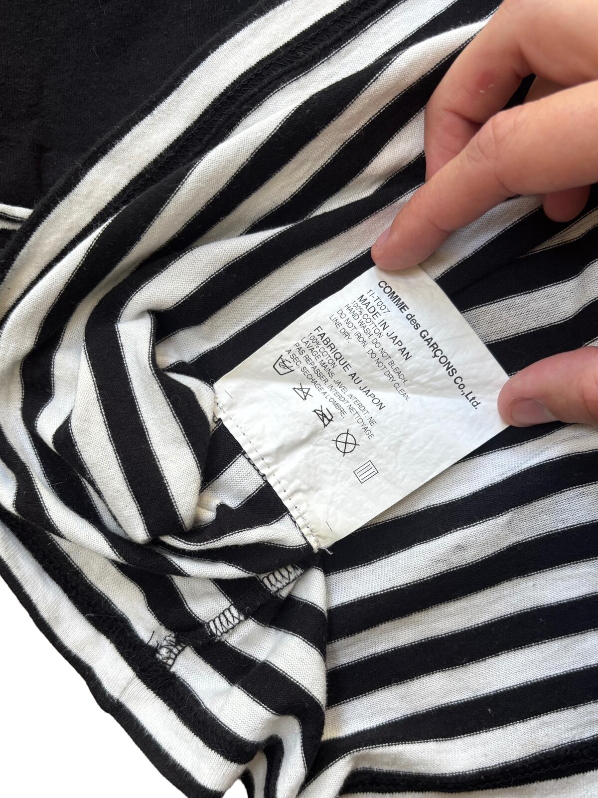 Black CDG Graphic Tee Black S