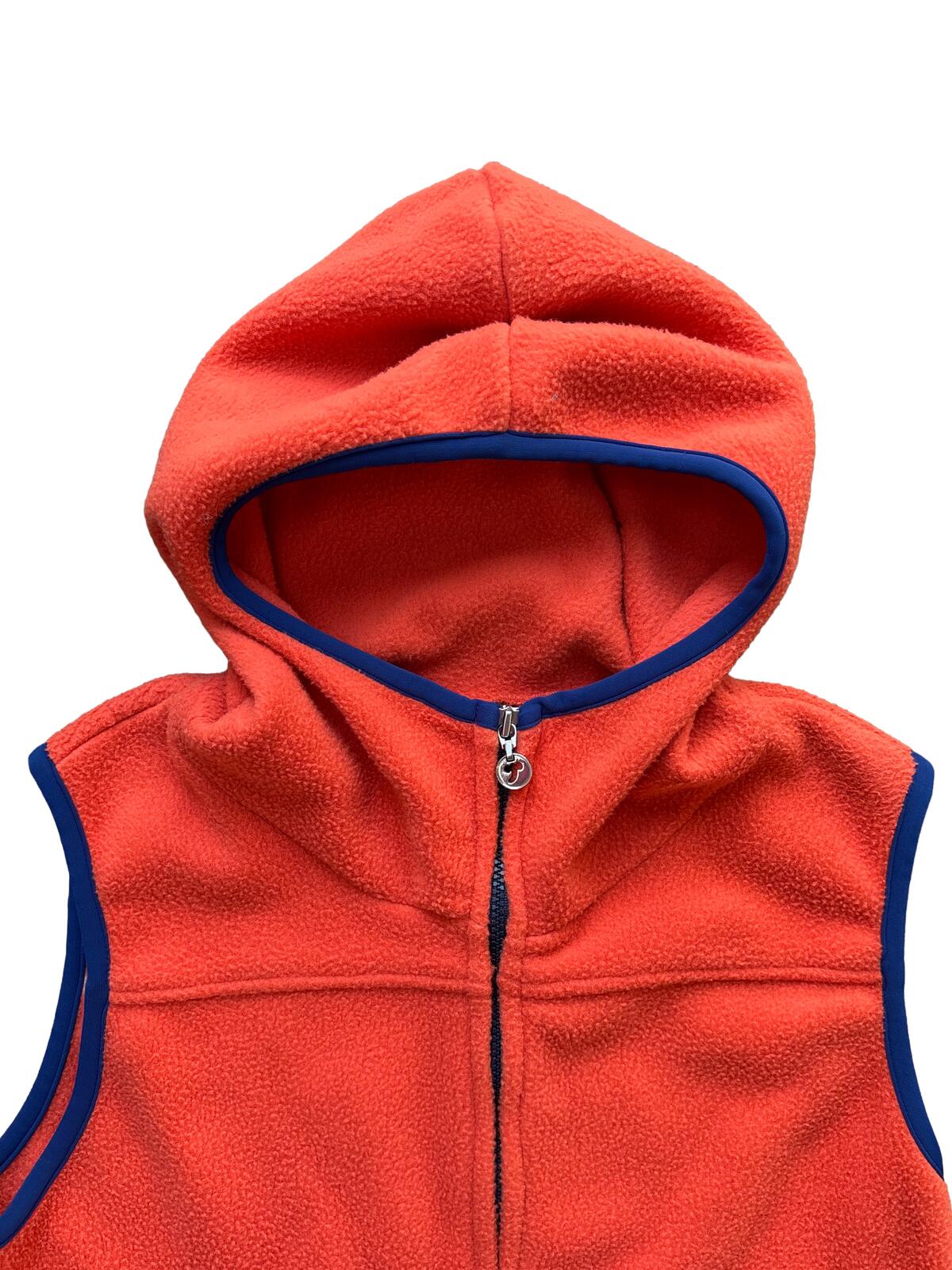 Hysteric Glamour Embossed Fleece Vest Hoodie Orange S