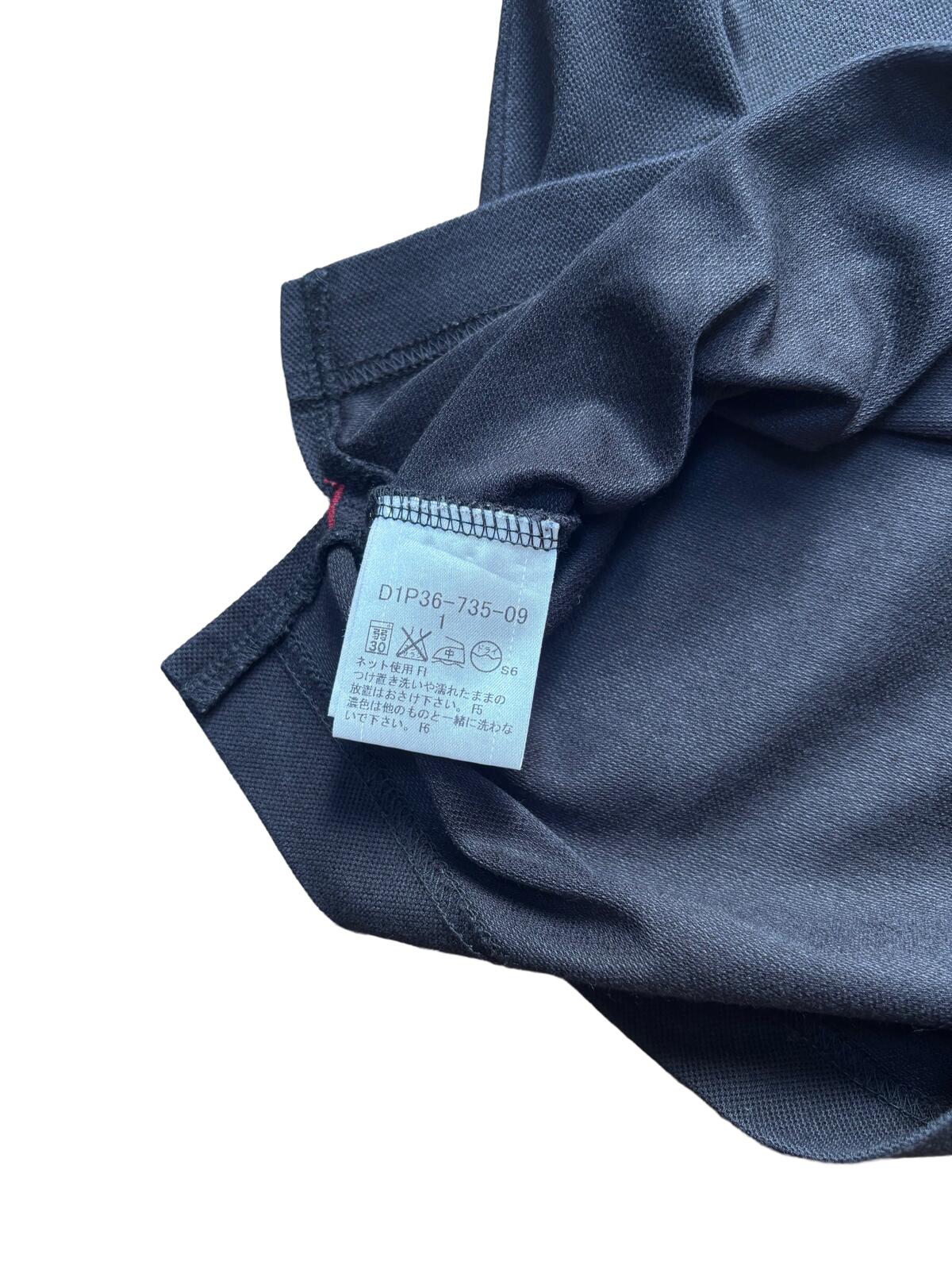 Burberry Black Label Check Collar Polo Shirt Black Small