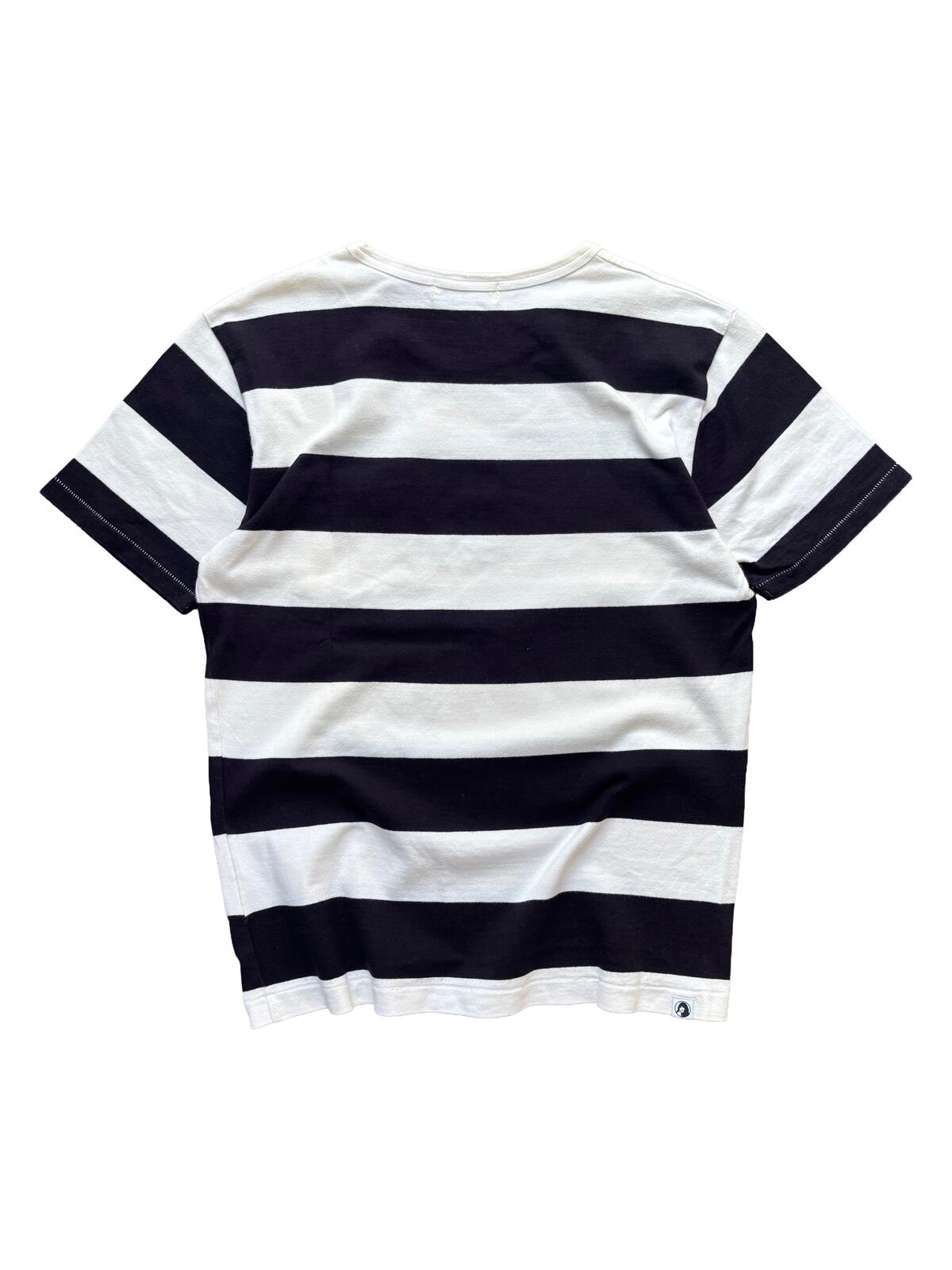 Hysteric Glamour Striped Pocket T Shirt White Black Small