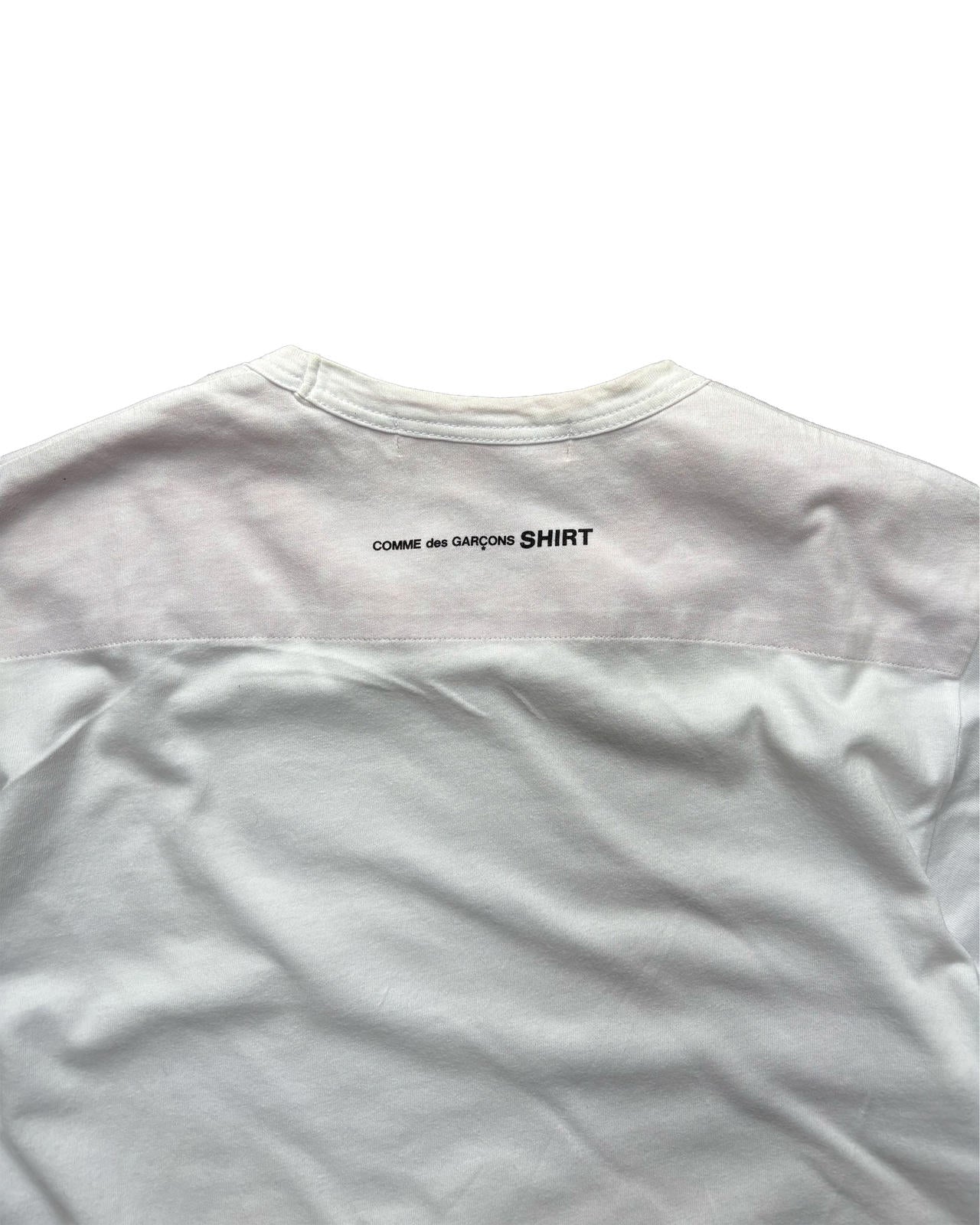 CDG Shirt Dot Panel Tee White S
