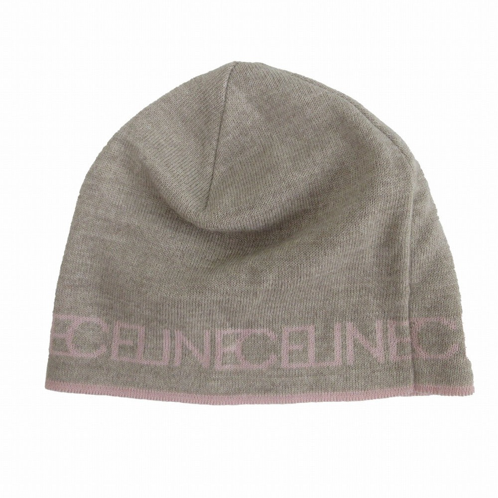 Celine Y2K Pink Logo Beanie