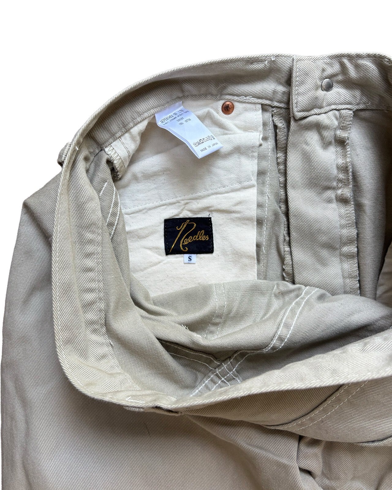 Needles Beige Trousers Small