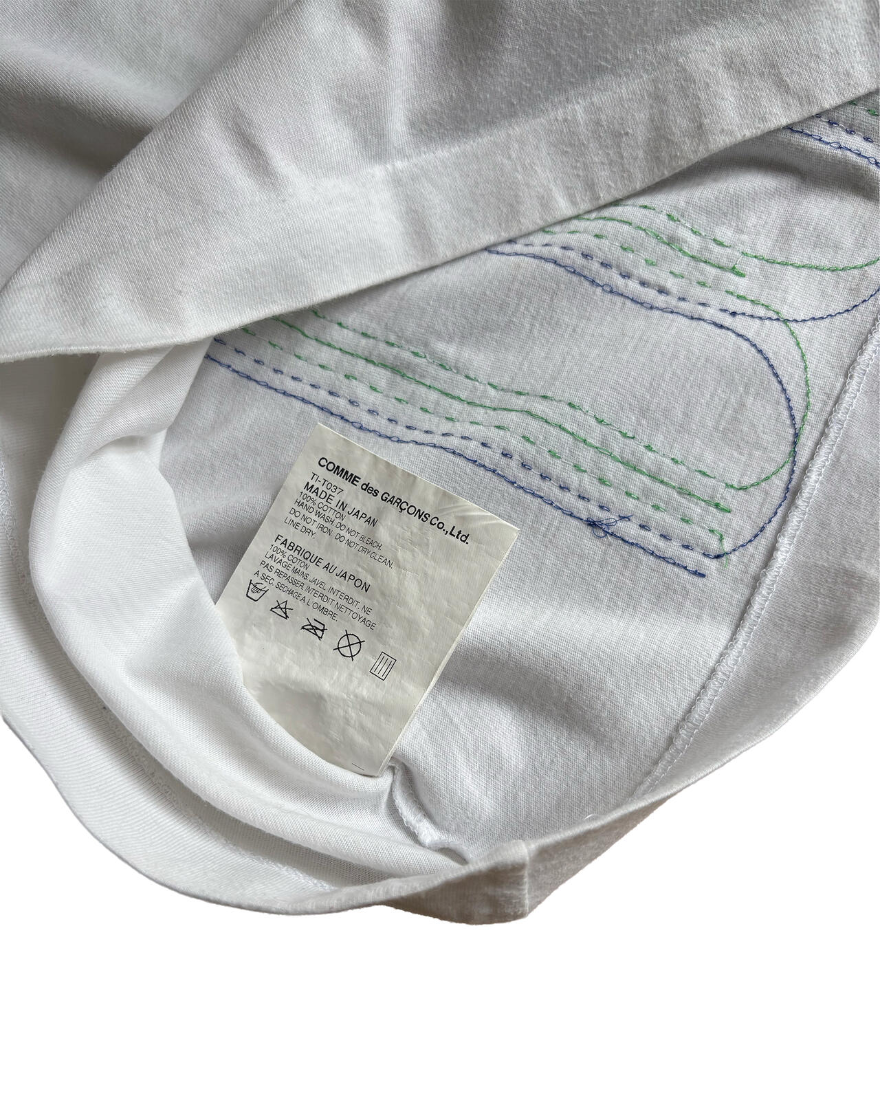 tricot Comme des Garçons Sequin Stripe Tee
