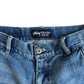 Stussy Denim Shorts 32W Wide Fit Embroidered Logo