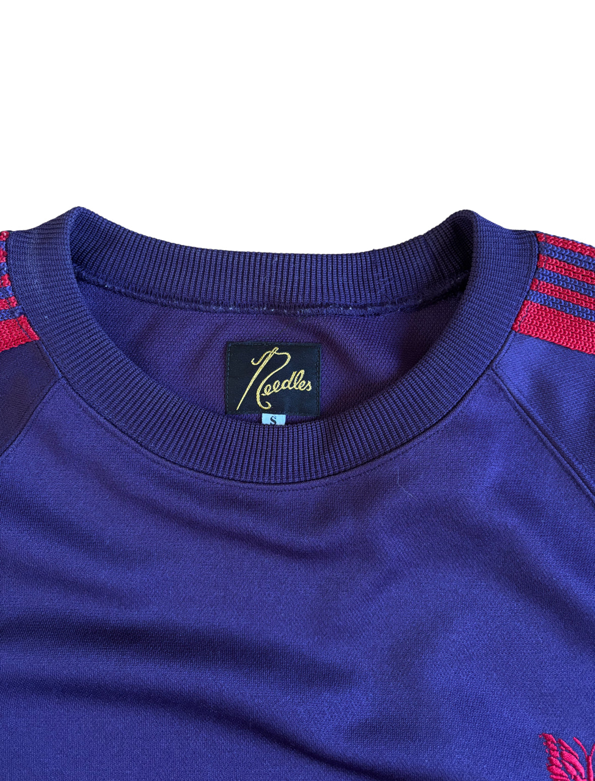 Needles Purple / Red Crewneck Sweatshirt - Small