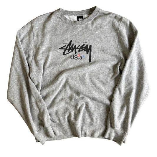 Vintage Stüssy US of A Graphic Sweatshirt L
