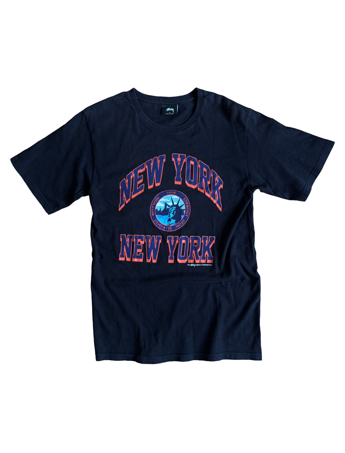 Stussy ‘New York’ Graphic Tee Black / Blue / Orange - Small
