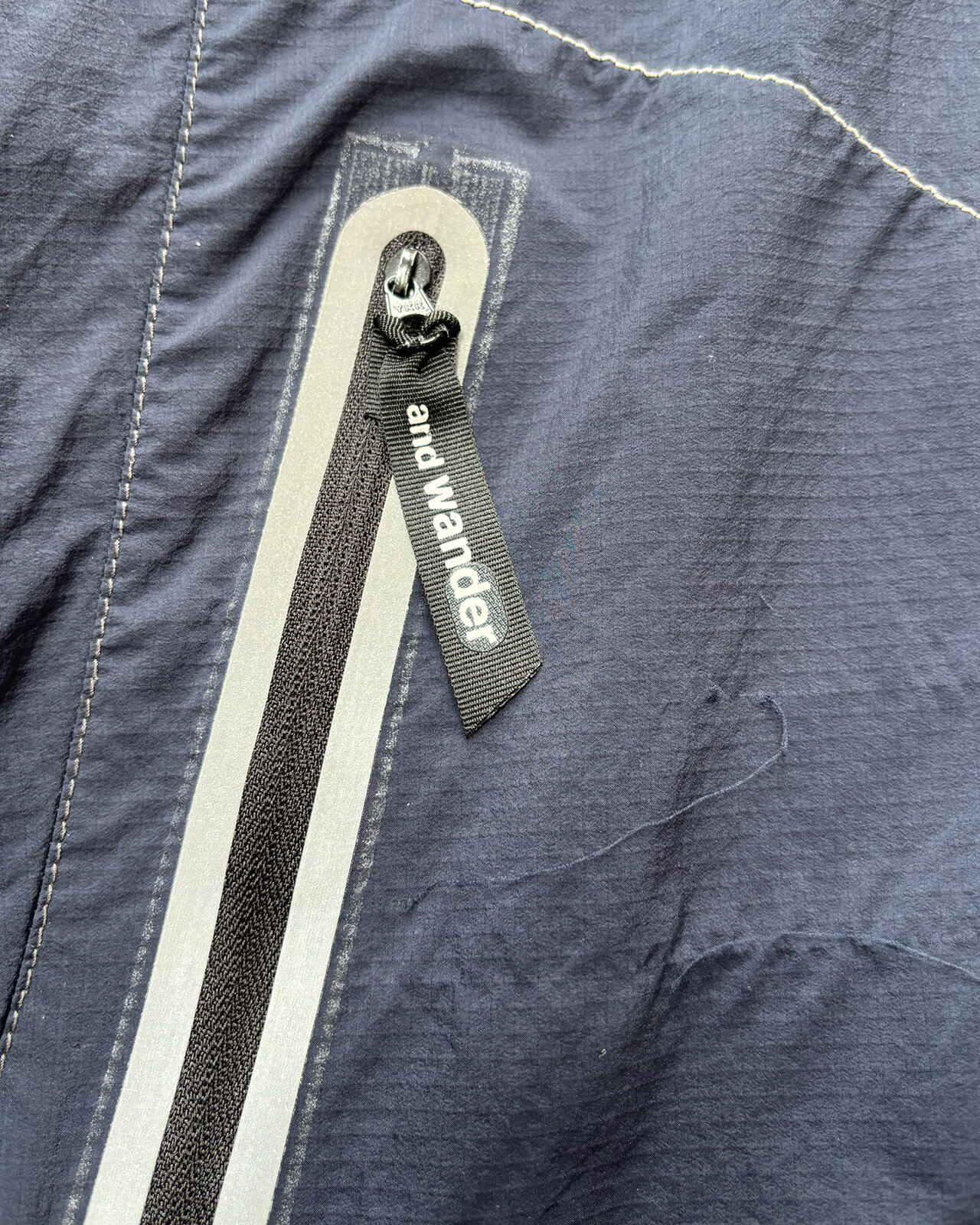 and Wander Pertex Shell Jacket Navy Large