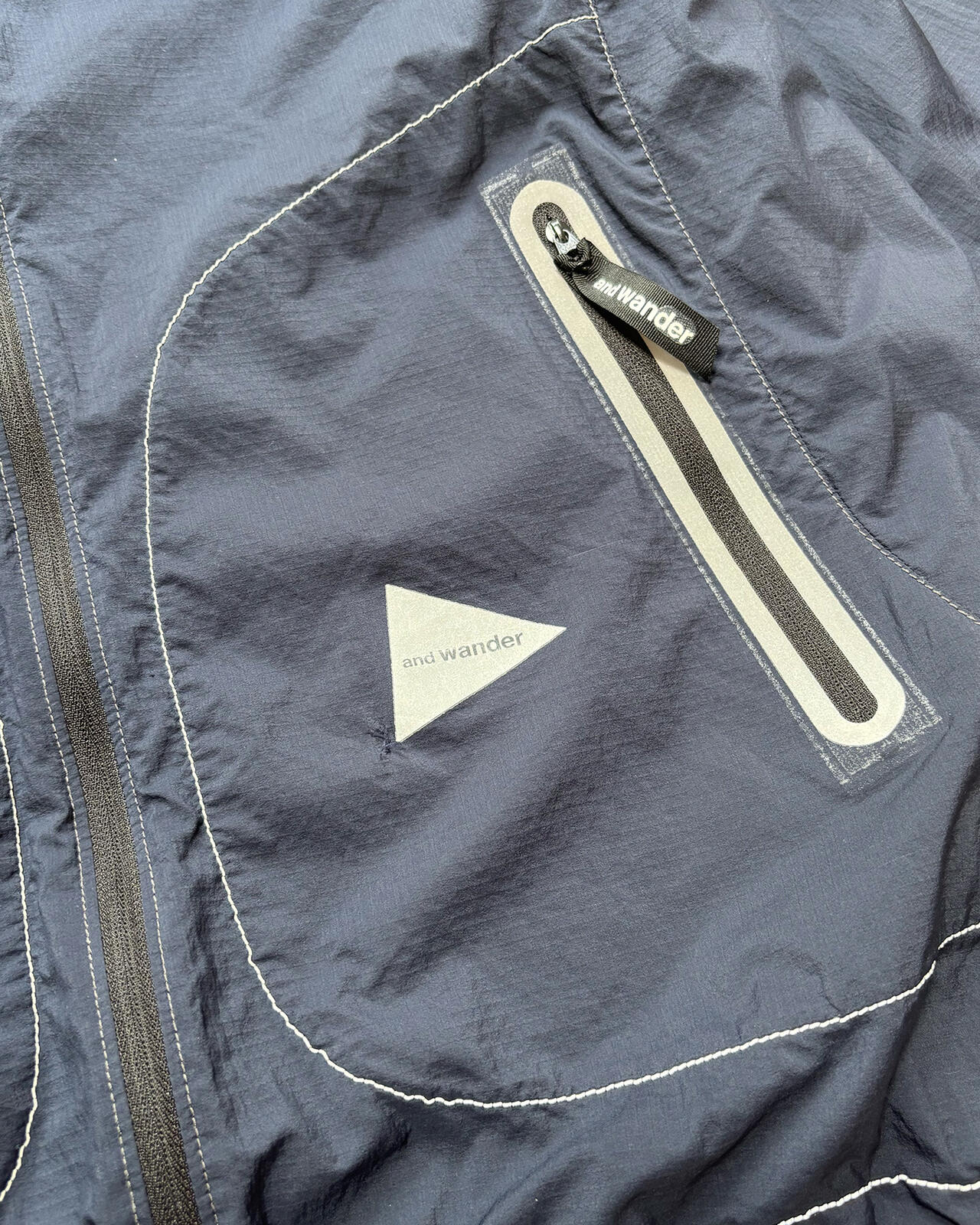and Wander Pertex Shell Jacket Navy Large