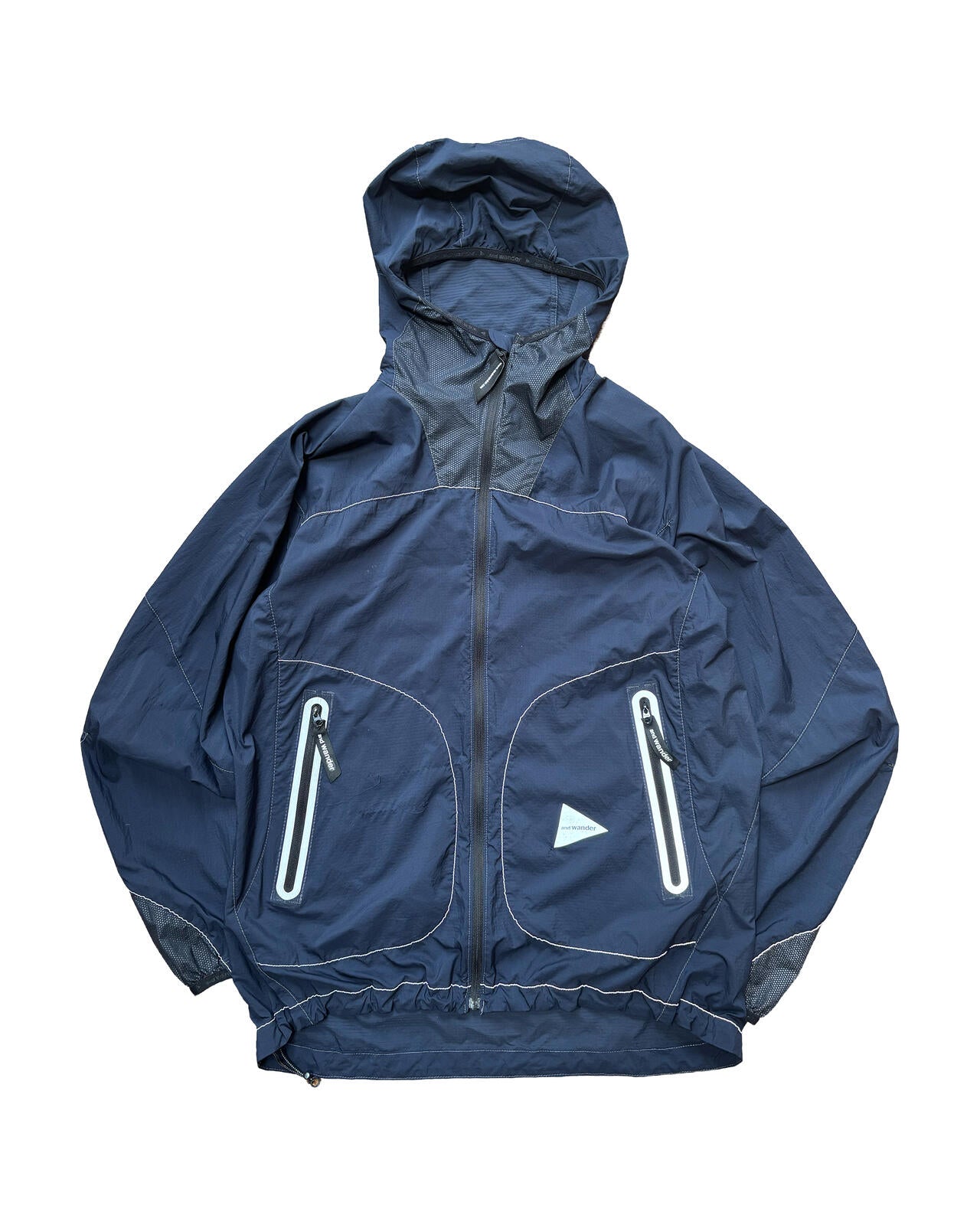 and Wander Pertex Shell Jacket Navy Large