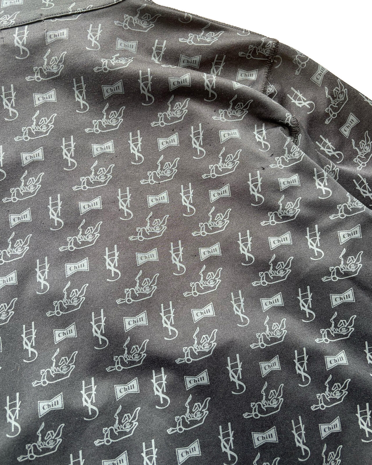 Hysteric Glamour Printed Zip Up Jacket Black Medium