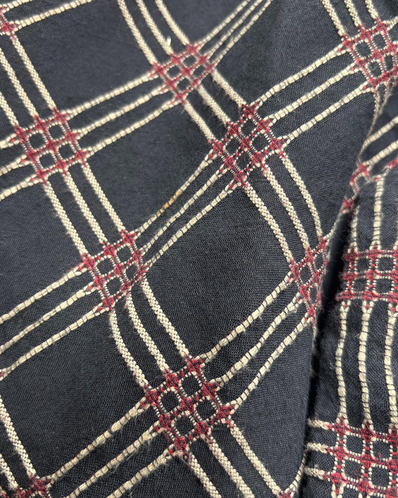 Needles Sport Jacket Black Check Zip Up Medium