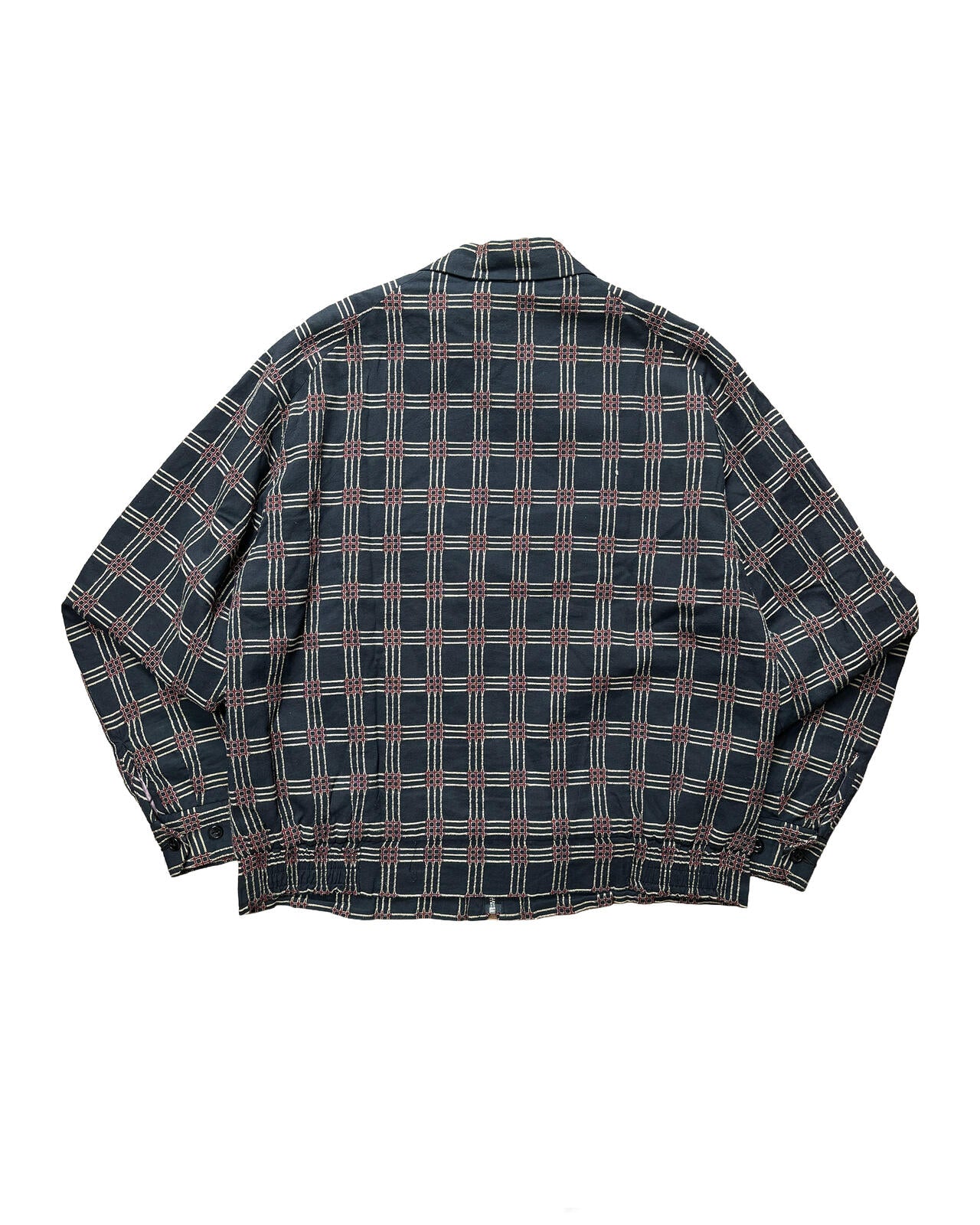 Needles Sport Jacket Black Check Zip Up Medium