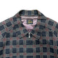 Needles Sport Jacket Black Check Zip Up Medium