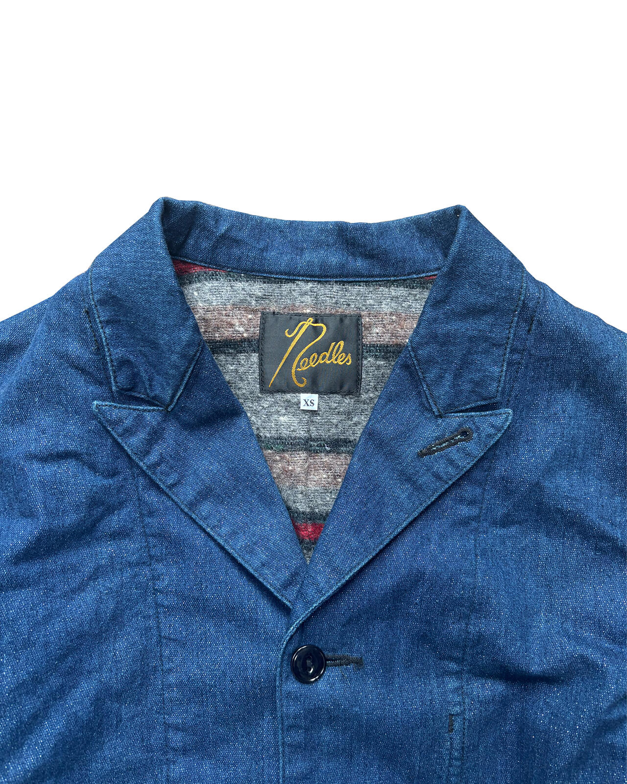 Needles Archive Denim Tailored Jacket Blue XS