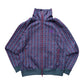 Needles Pattern Track Jacket Purple Zip Up Medium