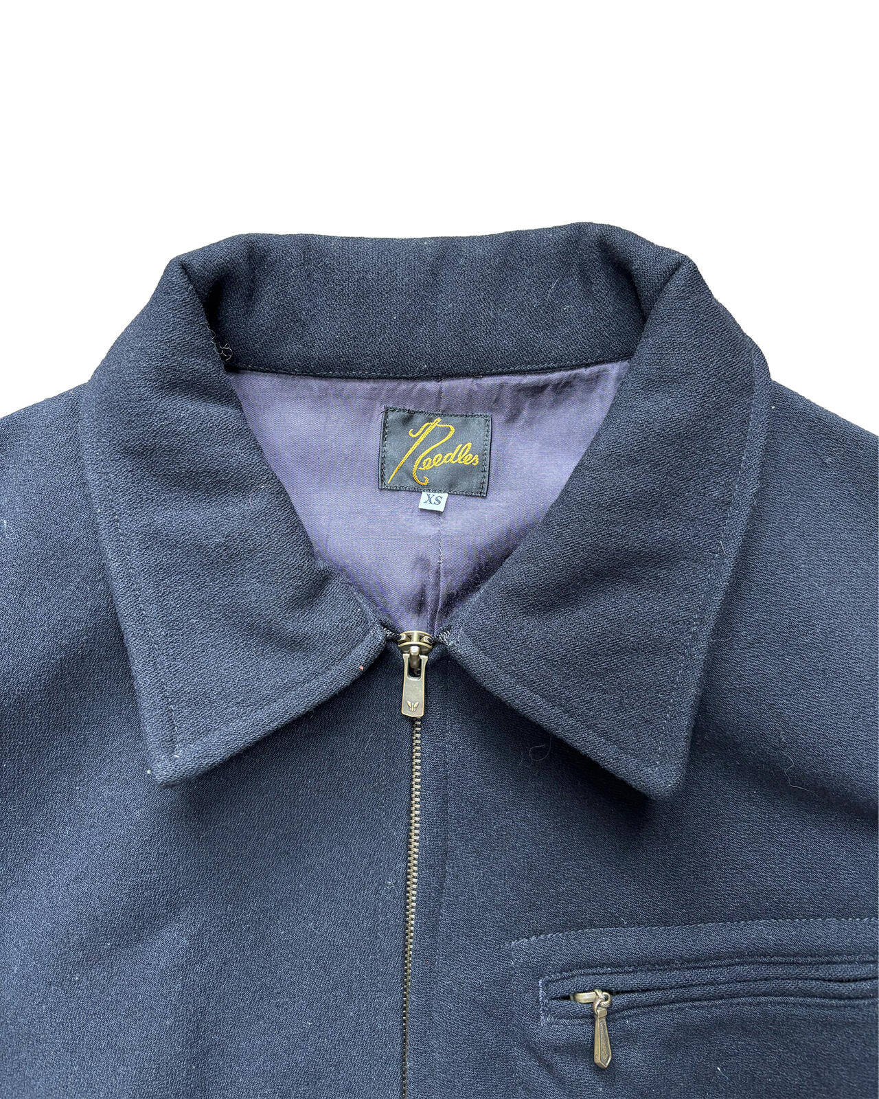 Needles Wool Workwear Zip Jacket Black XS Japan