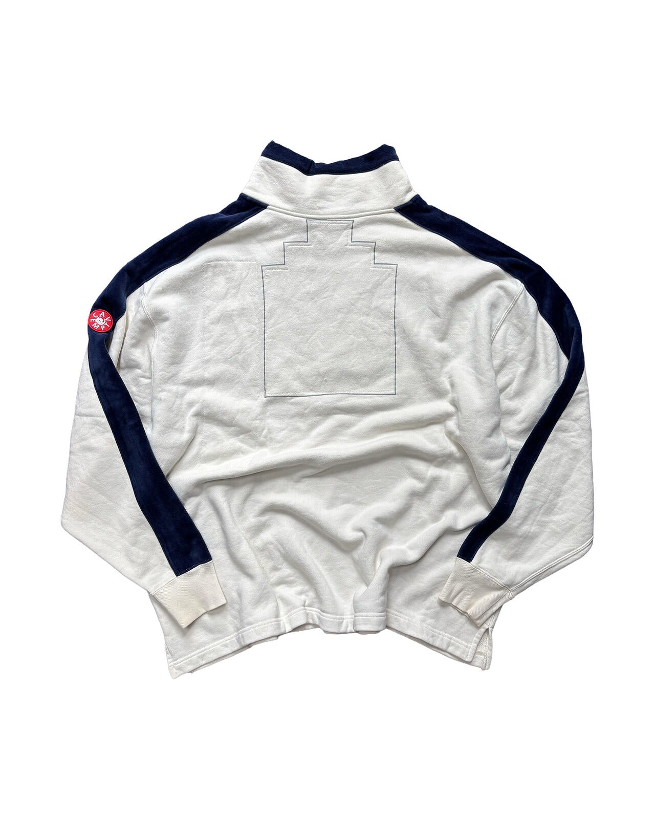 Cav Empt C.E Quarter Zip Sweatshirt White Blue Large