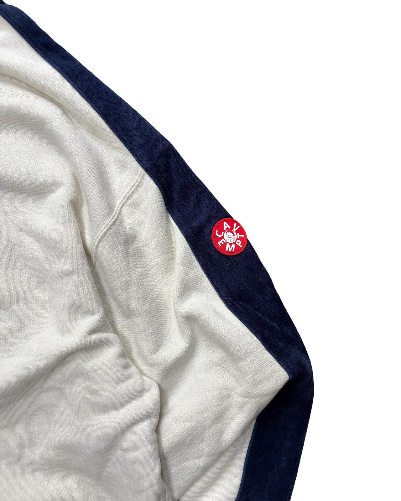 Cav Empt C.E Quarter Zip Sweatshirt White Blue Large