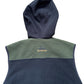 Stussy Green Black Hooded Fleece Gilet Medium