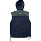 Stussy Green Black Hooded Fleece Gilet Medium