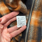 Stussy Orange Plaid Overshirt Cotton Small