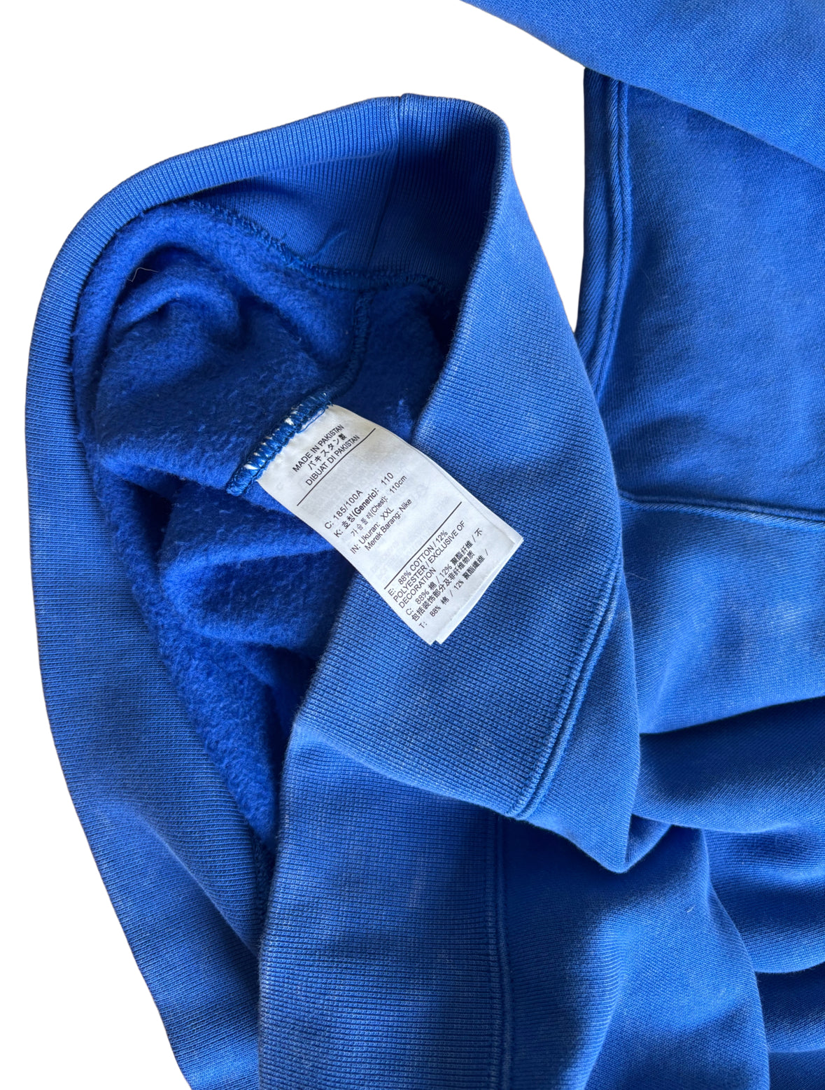Stussy x Nike Crewneck Sweatshirt Blue / Acid Wash - XXL