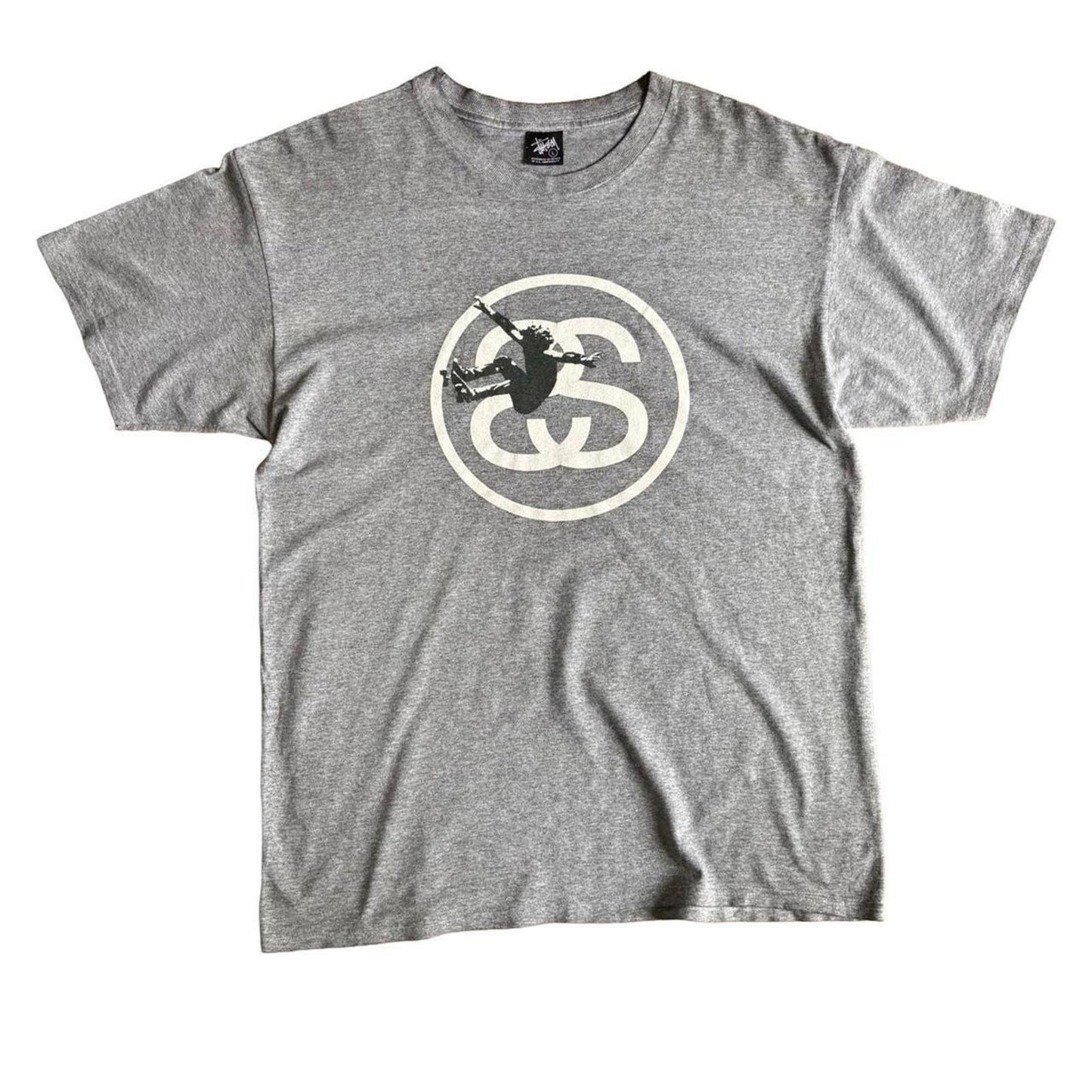 Vintage Stüssy Skating Graphic T Shirt White L