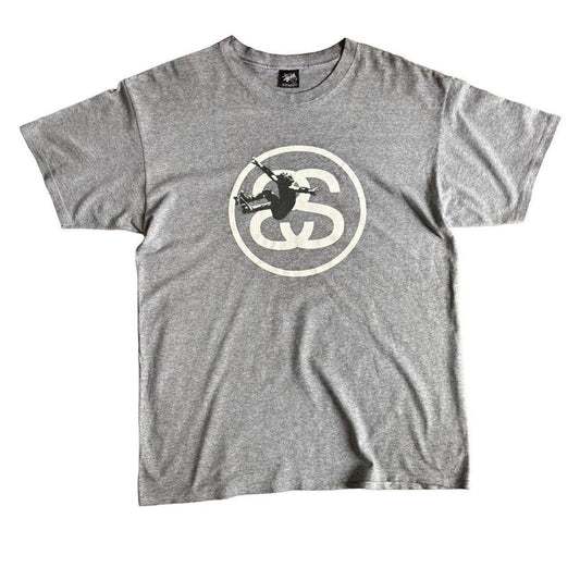 Vintage Stüssy Skating Graphic T Shirt White L