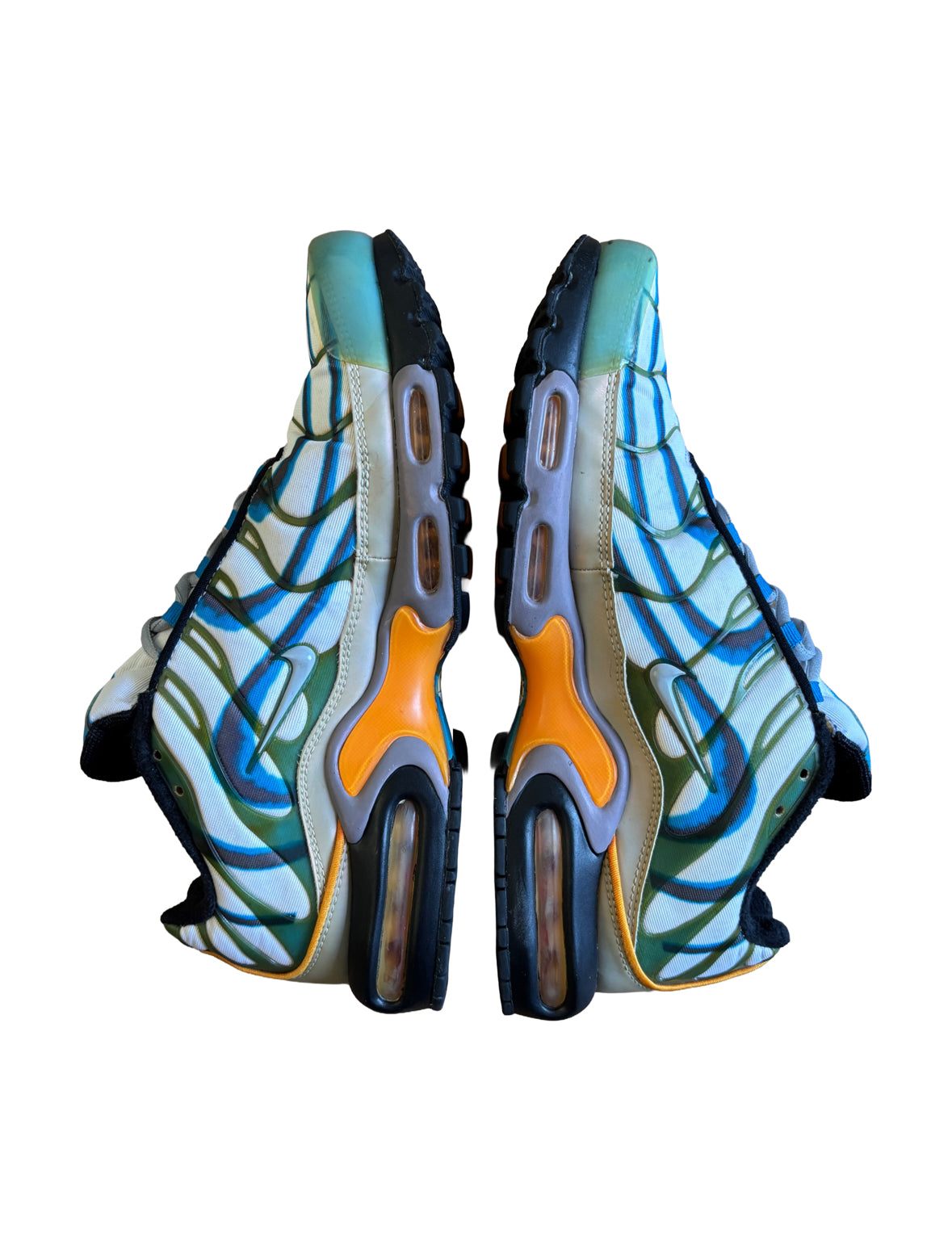 Nike Airmax TN Plus White / Blue / Green / Orange UK 10