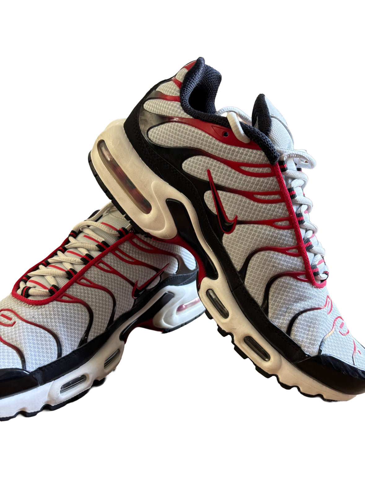 Nike Airmax TN Plus Trainers White / Red / Black UK 7.5