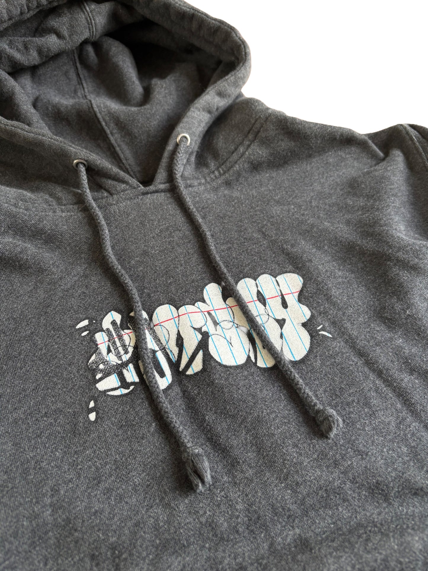Stüssy Signature Graphic Hoodie – Dark Grey (Early 2000s)