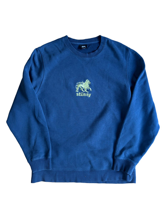 Stussy Tiger Embroidered Crewneck - Medium
