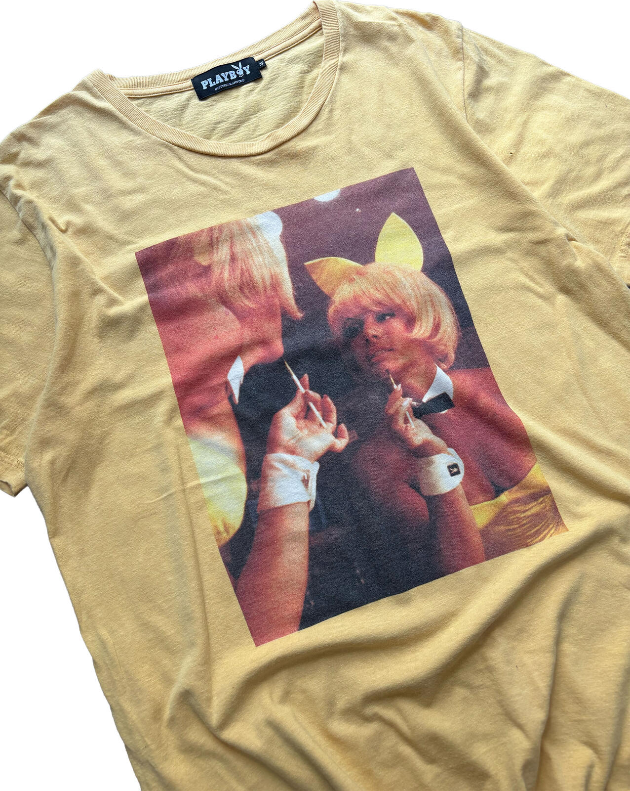 Hysteric Glamour x Playboy Tee Yellow Back Print M